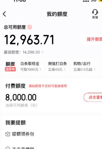 白条的额度怎么套出来