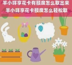 羊小咩消费额度怎么取现