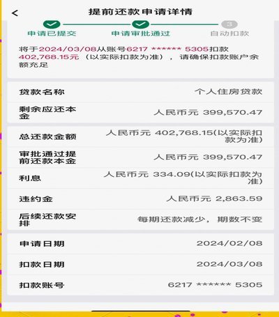 白条怎么提前全部还款